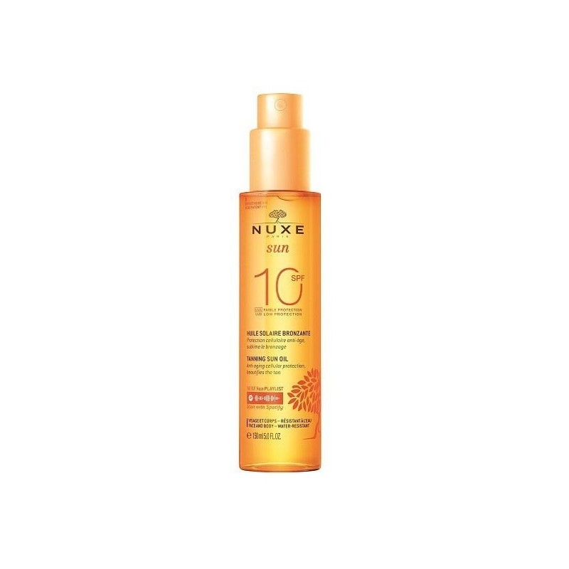 NUXE Sun tanning oil for face & body Spf10 150ml