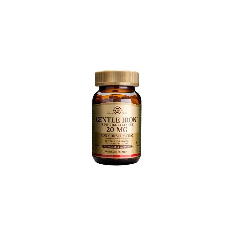 SOLGAR Gentle iron 20mg 90vegetable capsules