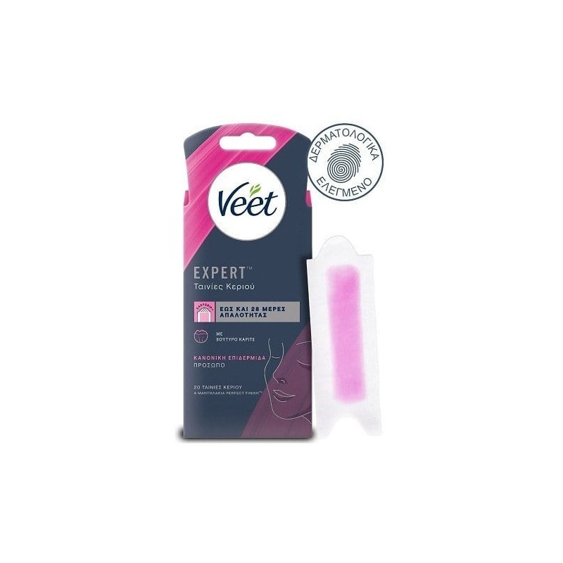 VEET Expert ταινίες κεριού για το πρόσωπο 20τμχ