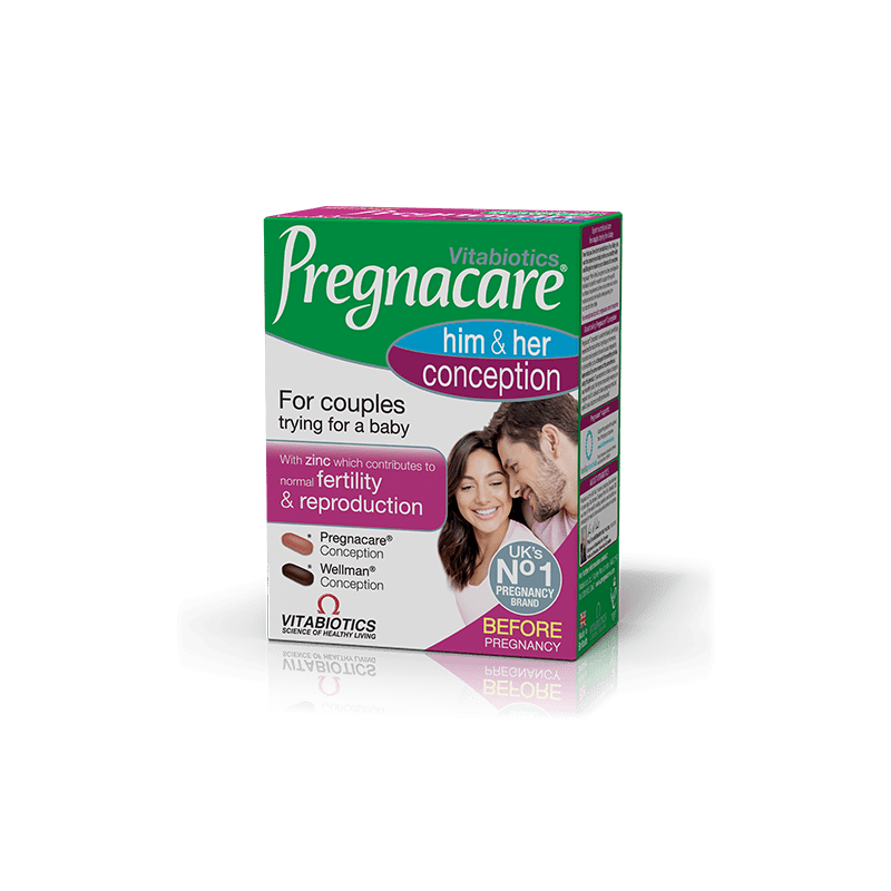 VITABIOTICS Pregnacare his & her conception 60tabs/2x30tabs dual pack