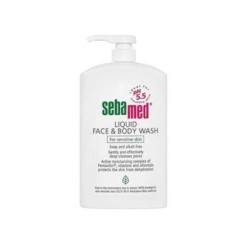 SEBAMED Liquid face & body wash ήπιο υγρό καθαρισμού προσώπου & σώματος 1lt