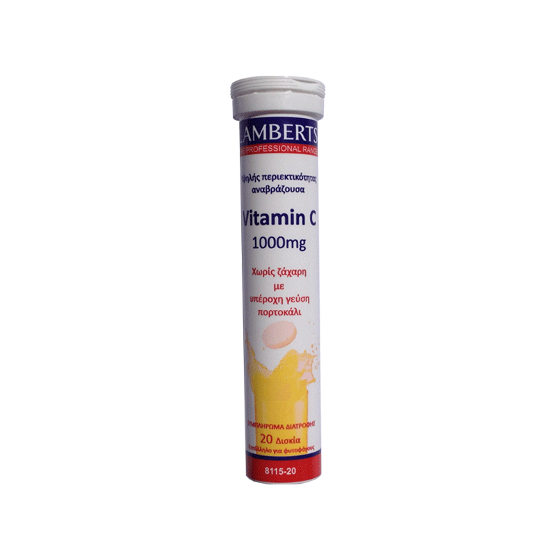 LAMBERTS Vitamin C 1.000mg 20 αναβράζοντα δισκία