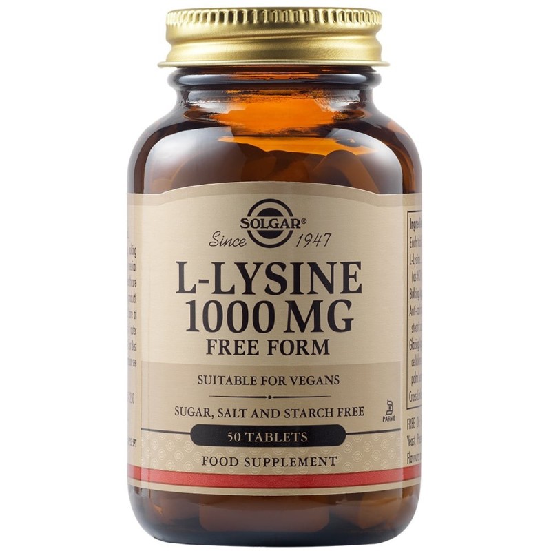 SOLGAR L-lysine 1000mg 50tablets