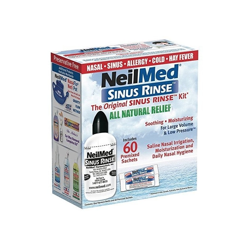 SINUS RINSE Neilmed kit 1 φιάλη & 60 φακελάκια