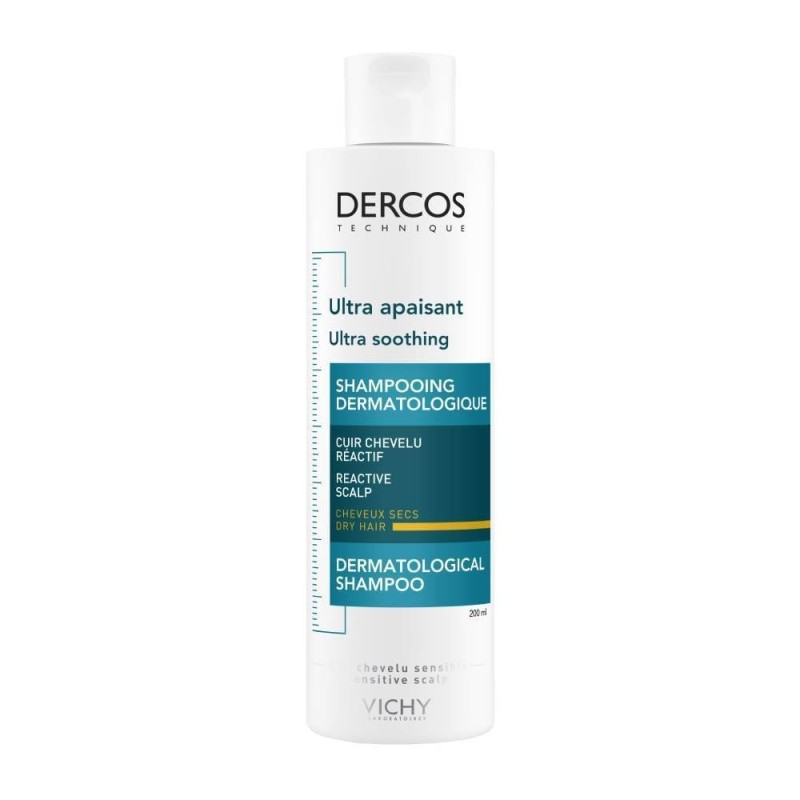 VICHY DERCOS ULTRA SOOTHING ευαίσθητο τριχωτό/ξηρά μαλλιά