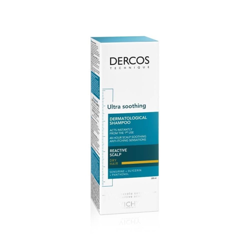 VICHY DERCOS ULTRA SOOTHING ευαίσθητο τριχωτό/ξηρά μαλλιά