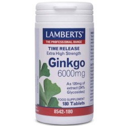 LAMBERTS Ginkgo biloba 6000mg 180ταμπλέτες