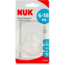 NUK Θηλή Σιλικόνης First Choice 6-18m Οπή Medium (10.721.278)