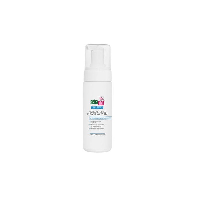 SEBAMED Clear face antibacterial cleansing foam αντιβακτηριακός αφρός καθαρισμού προσώπου 150ml