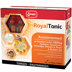 LANES Royal tonic συμπλήρωμα διατροφής με βασιλικό πολτό 10μονοδόσειςx10ml