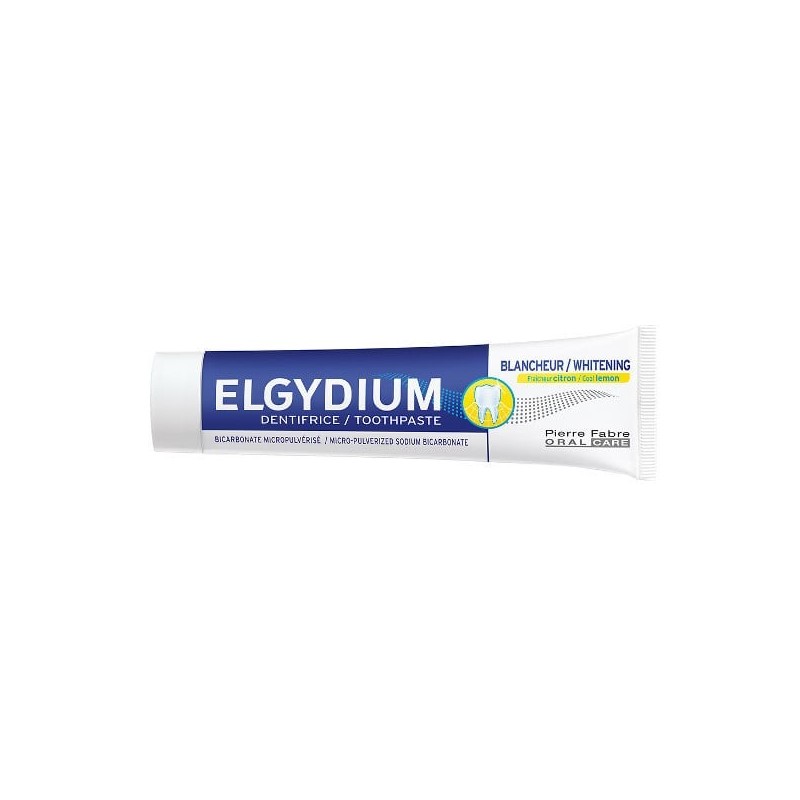 ELGYDIUM Whitening cool lemon λευκαντική οδοντόκρεμα με γεύση λεμόνι 75ml