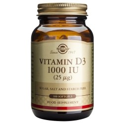 SOLGAR Vitamin D3 1000iu 25mg 100softgels