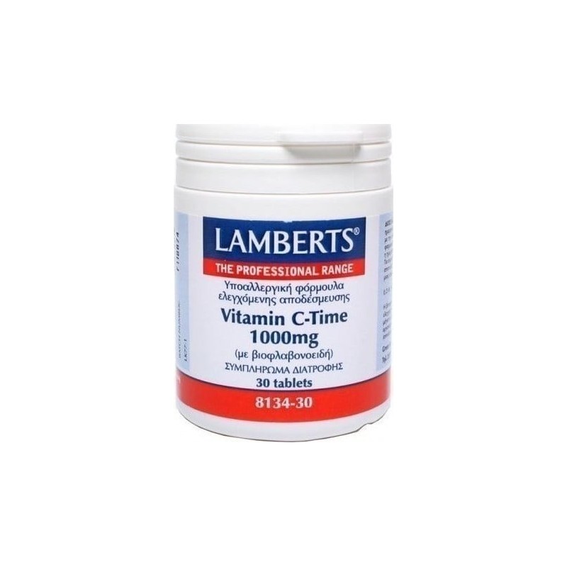 LAMBERTS Vitamin C-Time 1000mg 30ταμπλέτες