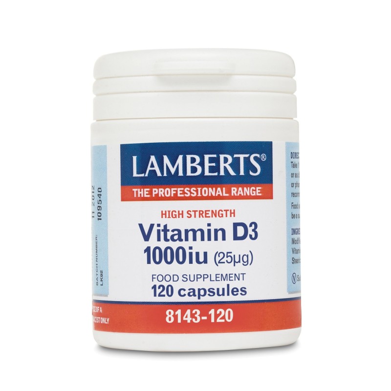 LAMBERTS Vitamin D3 1000iu 120κάψουλες