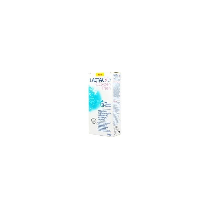 LACTACYD Oxygen fresh ultra refreshing λοσιόν καθαρισμού 12h προστασίας 200ml