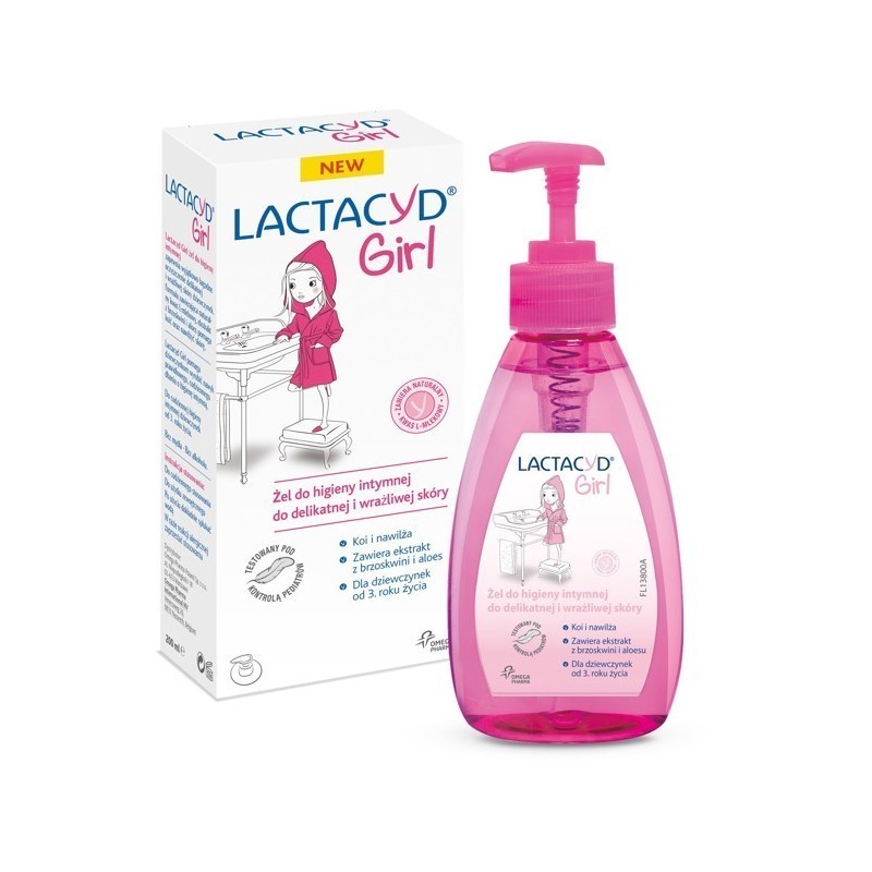 LACTACYD Intim girl καθαριστικό για την ευαίσθητη περιοχή κοριτσιών 200ml