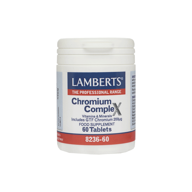 LAMBERTS Chromium Complex 200μg 60 tabs