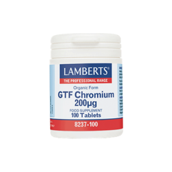 LAMBERTS GTF Chromium 200μg 100 tabs