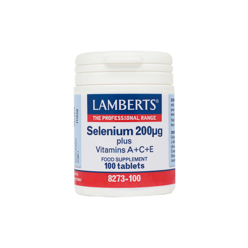 LAMBERTS Selenium 200μg plus Vit. A C E 100 tabs