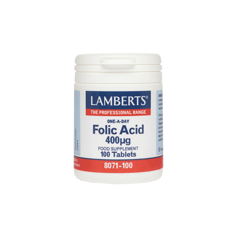 LAMBERTS Folic Acid 400μg 100 tabs