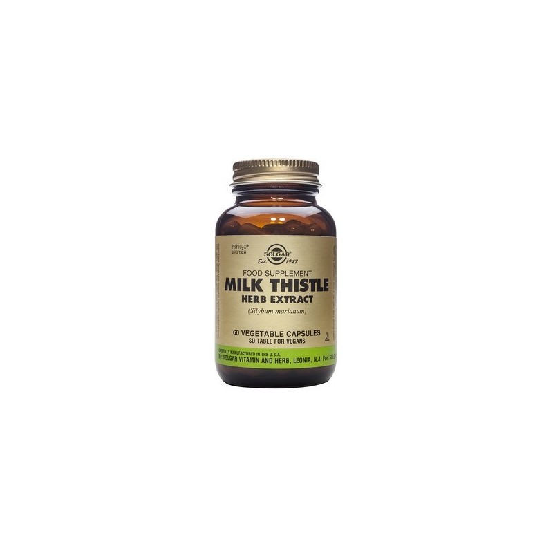 SOLGAR Milk thistle herb extract Γαϊδουράγκαθο 60vegetable capsules