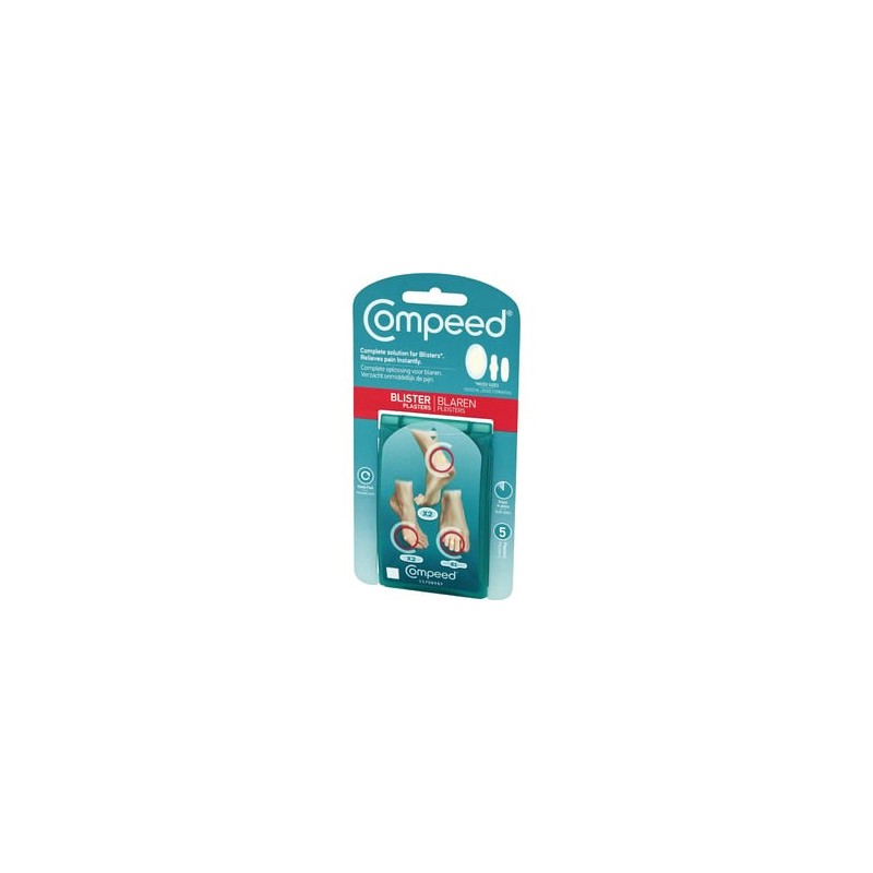 COMPEED Επιθέματα για φουσκάλες των ποδιών 3 διαφορετικά μεγέθη 5τμχ