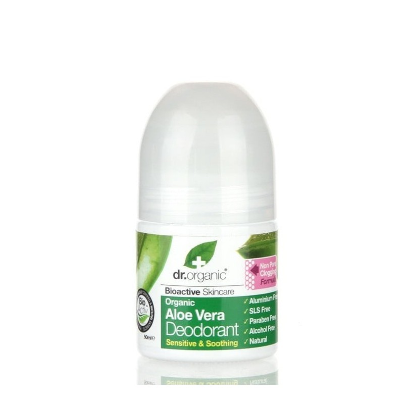 DR ORGANIC Deodorant roll-on aloe vera 50ml