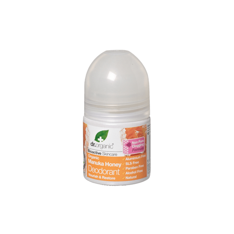 DR ORGANIC Deodorant roll-on manuka honey 50ml