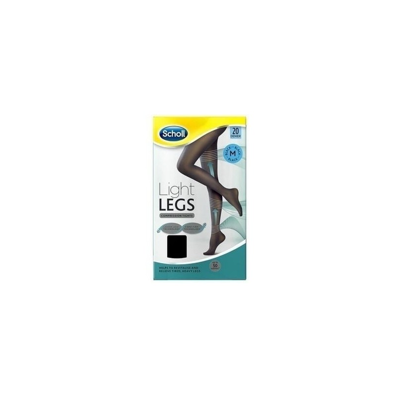 Scholl Light Legs καλσόν διαβαθμισμένης συμπίεσης 20Den μαύρο M