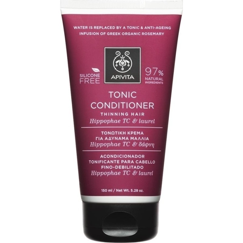 APIVITA Tonic conditioner for thinning hair με ιπποφαές & δάφνη 150ml