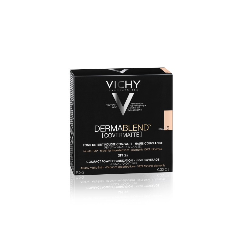 VICHY Dermablend covermatte fond de teint poudre Spf25 N15 opal 9,5g