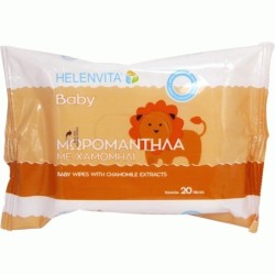 HELENVITA Baby μωρομάντηλα με χαμομήλι 20τεμάχια