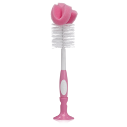 DR BROWN'S Βούρτσα καθαρισμού μπιμπερό ροζ (AC026)