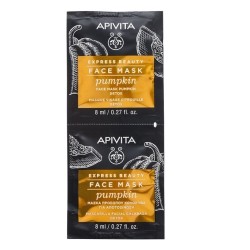 APIVITA Express beauty pumpkin detox για αποτοξίνωση προσώπου με κολοκύθα 2x8ml