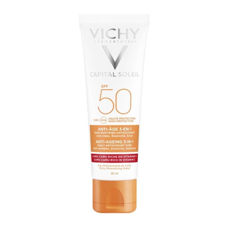 VICHY Capital soleil anti age αντιηλιακό κατά των ρυτίδων 3-σε-1 spf 50