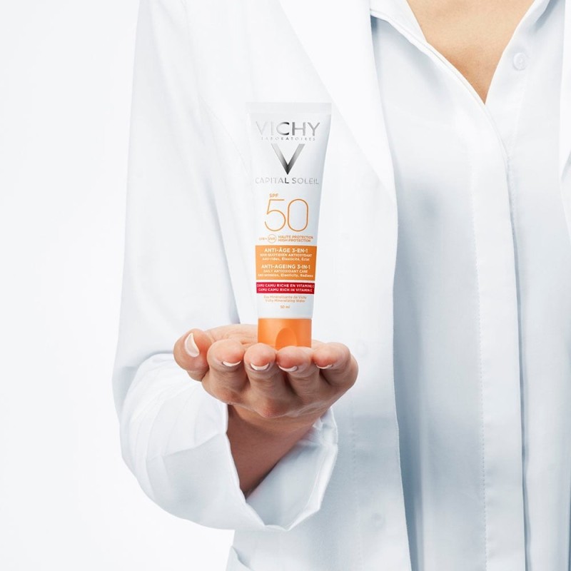 VICHY Capital soleil anti age αντιηλιακό κατά των ρυτίδων 3-σε-1 spf 50