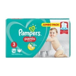 PAMPERS Pants up to 12h Ν3 6-11kg Jumbo pack 60τεμάχια