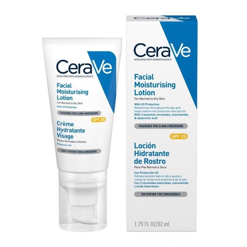 CeraVe Ενυδατική κρέμα προσώπου Spf30 για κανονικό-ξηρό δέρμα 52ml