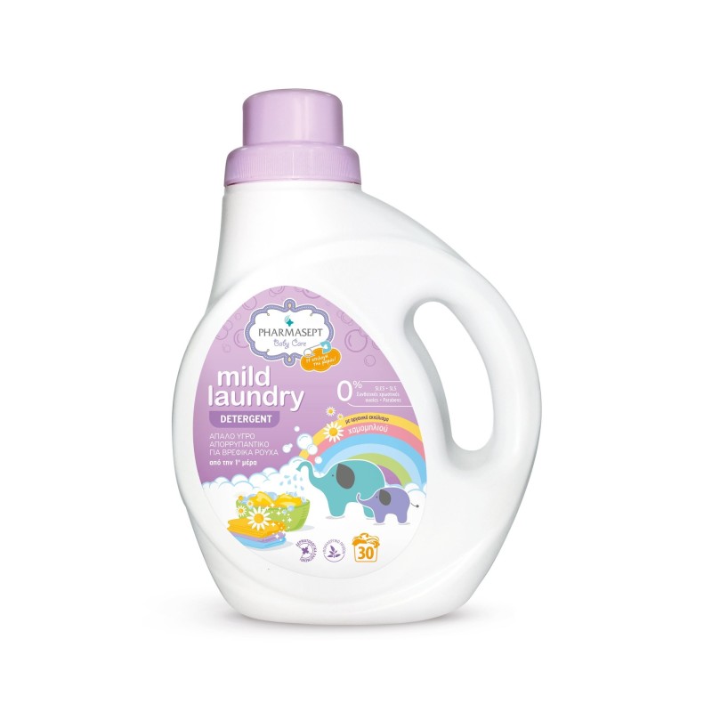 PHARMASEPT Baby care mild laundry απαλό υγρό απορρυπαντικό για βρεφικά ρούχα 1lt