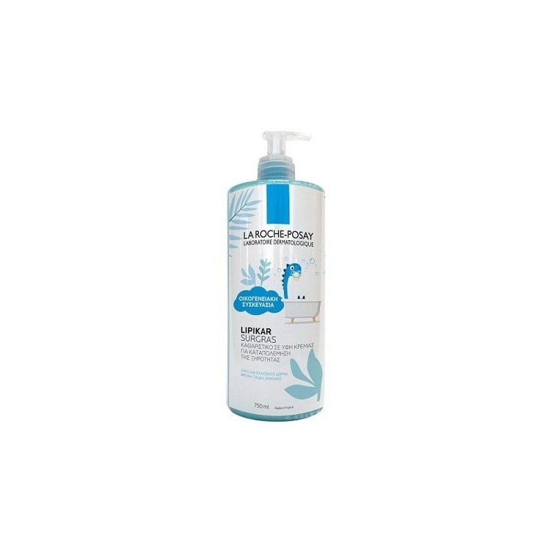 LA ROCHE-POSAY Lipikar surgras κρεμώδες αφρόλουτρο 750ml
