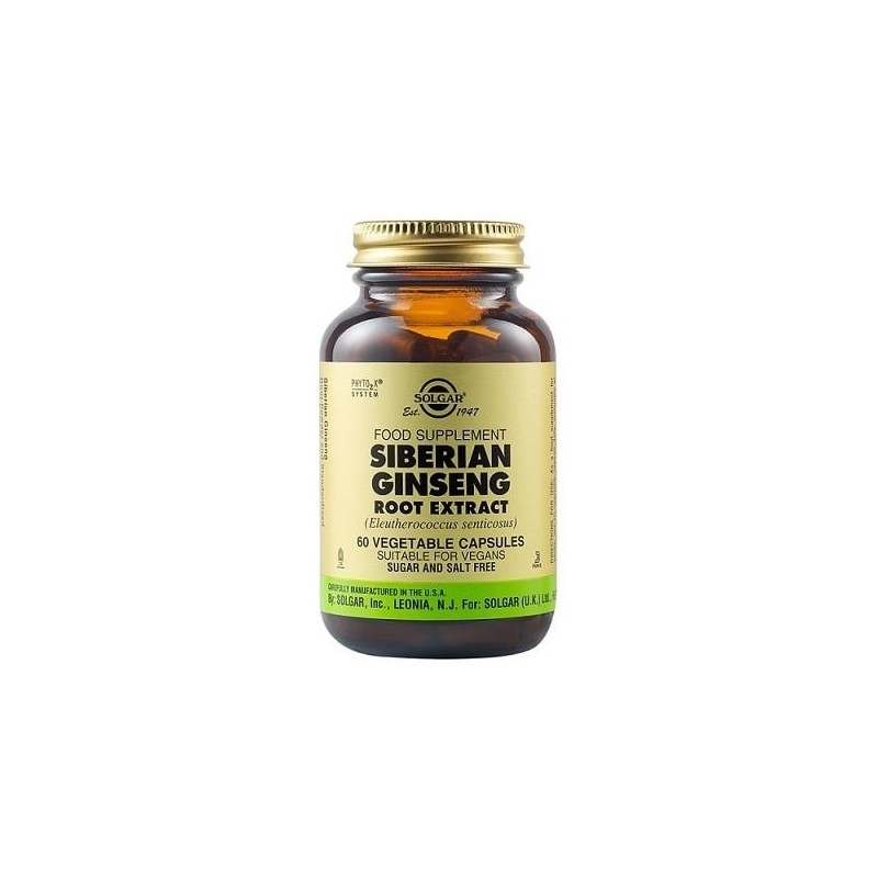 SOLGAR SIBERIAN GINSENG root extract 60tabs