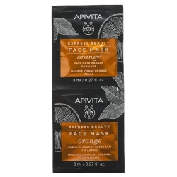 APIVITA Express beauty μάσκα για λάμψη με πορτοκάλι 2χ8ml