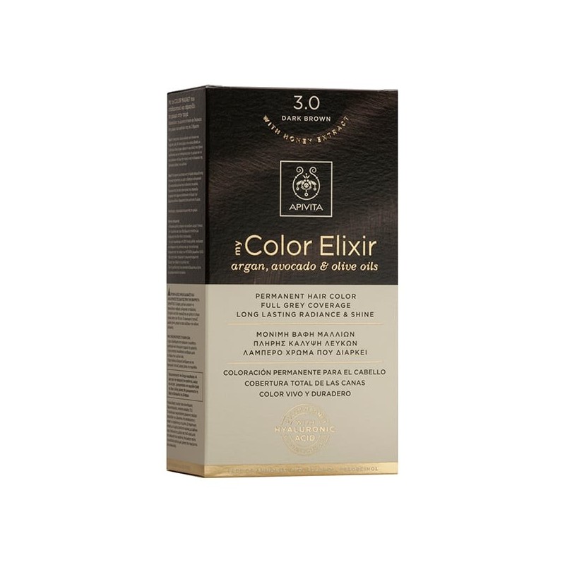 Apivita my color elixir βαφή μαλλιών Ν3.0 καστανό σκούρο | Farmakeio Express