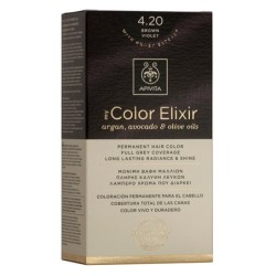 Apivita βαφη μαλλιων color elixir N4.20 καστανό βιολετί | Farmakeio Express