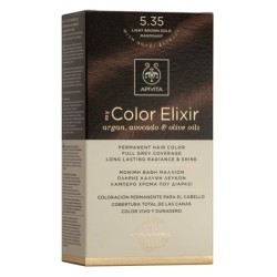 Apivita βαφη μαλλιων color elixir N5.35 καστανό ανοιχτό μελί μαονί  | Farmakeio Express