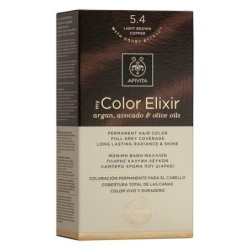 Apivita βαφη μαλλιων color elixir N5.4 καστανό ανοιχτό χάλκινο | Farmakeio Express