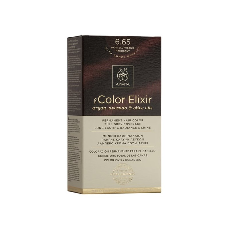 APIVITA COLOR ELIXIR ΒΑΦΗ ΜΑΛΛΙΩΝ 6.65 εντονο κόκκινο