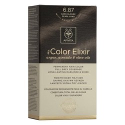 APIVITA COLOR ELIXIR ΒΑΦΗ 6.87 ξανθό σκούρο περλέ μπέζ