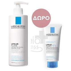 LA ROCHE-POSAY Lipikar fluide 400ml & ΔΩΡΟ Lipikar syndet 100ml