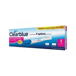 CLEARBLUE Test εγκυμοσύνης πρώιμη ανίχνευση 6 ημέρες νωρίτερα